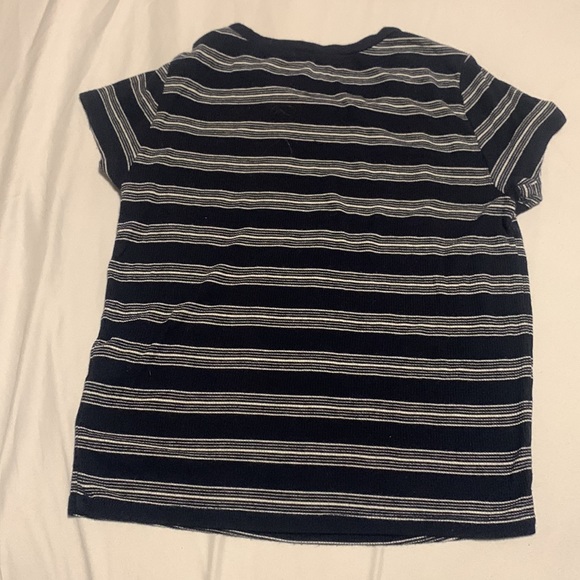 Garage navy and white striped S tee - Picture 2 of 2